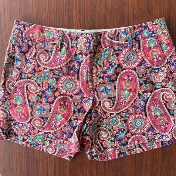 Lands' End Pants - Multi-Colored Patterned Shorts